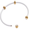 Alex and Ani Bezel Stone Enamel Cuff(White)
