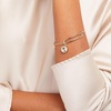 Alex and Ani Birthstones Expandable Bangle for Women, Birthday Crystal Charms, Shiny Finish, 2 to 3.5 in(Shiny Gold)