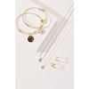 Alex and Ani Birthstones Expandable Bangle for Women, Birthday Crystal Charms, Shiny Finish, 2 to 3.5 in(Shiny Gold)