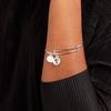 Alex and Ani Birthstones Expandable Bangle for Women, Birthday Crystal Charms, Shiny Finish, 2 to 3.5 in(Shiny Silver)
