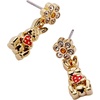 Alex and Ani Bunny Drop Earrings, Brass Shiny Gold
