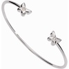 Alex and Ani Butterfly Crystal Flex Cuff Bracelet, Shiny Silver