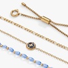 Alex and Ani Compass Stranded Bracelet Set(Stainless Steel Gold)