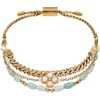 Alex and Ani Compass Stranded Bracelet Set(Stainless Steel Gold)