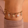 Alex and Ani Coquette Christian Bracelet(Linear Multi Charm)