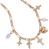 Alex and Ani Coquette Christian Charm Necklace, Brass Shiny Gold