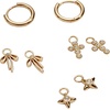 Alex and Ani Coquette Christian Earrings(Huggie Set of 3)