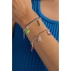 Alex and Ani Crayola Fan Favorites Forest Green Stretch Bracelet(Shiny Silver)