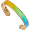 Alex and Ani Crayola Fan Favorites Rainbow Resin Cuff(Shiny Gold)