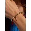Alex and Ani Crayola Fan Favorites Scarlet Stretch Bracelet(Shiny Gold)