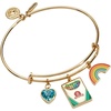 Alex and Ani Crayola Teacher Appreciation Multi Charm Bangle, Brass Shiny Gold