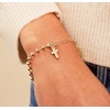 Alex and Ani Cross Ball Chain Bracelet(Shiny Gold)