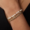 Alex and Ani Crystal + Pearl Stranded Bracelet Set