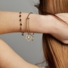 Alex and Ani Crystal in Heart Charm Bangle Bracelet(Gold)