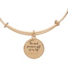 Alex and Ani Daughter Charm Bangle Bracelet for Women(Shiny Gold)