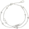 Alex and Ani Daughter Infinity Chain Double Strand Bracelet(Silver)