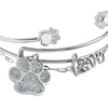 Alex and Ani Dog & Paw Themed Bracelet(Shiny Silver)