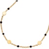 Alex and Ani Enameled Chain Coin Station Anklet(Black Gold)