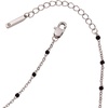 Alex and Ani Enameled Chain Coin Station Anklet(Black Silver)