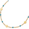 Alex and Ani Enameled Chain Coin Station Anklet(Blue)