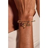 Alex and Ani Espresso Martini Multi Charm Bangle Bracelet, Shiny Gold Bracelets for Women, Nickel-Free, Safe Materials