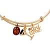 Alex and Ani Espresso Martini Multi Charm Bangle Bracelet, Shiny Gold Bracelets for Women, Nickel-Free, Safe Materials