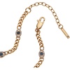 Alex and Ani Evil Eye Bracelets – Sapphire & Crystal Stones, Nickel-Free, Radiant Evil Eye Jewelry for Women(Curb Chain Inline Bracelet)