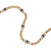 Alex and Ani Evil Eye Bracelets – Sapphire & Crystal Stones, Nickel-Free, Radiant Evil Eye Jewelry for Women(Curb Chain Inline Bracelet)