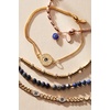 Alex and Ani Evil Eye Bracelets – Sapphire & Crystal Stones, Nickel-Free, Radiant Evil Eye Jewelry for Women(Curb Chain Inline Bracelet)
