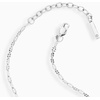 Alex and Ani Faceted Lip Chain Anklet(Stainless Silver)
