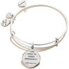Alex and Ani Four Leaf Clover Charm Bangle, ‘Sweet Serendipity'(Silver)