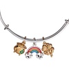 Alex and Ani Four Leaf Clover Lucky Bracelets(End of the Rainbow Multi-Charm Bangle)