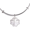 Alex and Ani Four-Leaf Clover Charm Bangle(Silver)