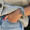 Alex and Ani French Rope Charm Bracelet Cuff(Stainless Silver)