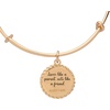 Alex and Ani Godmother Charm Bangle Bracelet for Women(Shiny Gold)