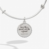 Alex and Ani Godmother Charm Bangle Bracelet for Women(Shiny Silver)