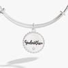 Alex and Ani Godmother Charm Bangle Bracelet for Women(Shiny Silver)