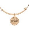 Alex and Ani Grandma Charm Bangle Bracelet for Women(Shiny Gold)