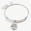 Alex and Ani Grandma Mother of Pearl Bangle(Shiny Antique Silver)
