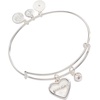 Alex and Ani Grandma Mother of Pearl Bangle(Silver)