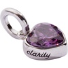 Alex and Ani Heart Birthstone Charms(Clarity)