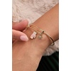 Alex and Ani Holiday Bracelet for Women – Snow Games Mitten Duo Charm Bangle Bracelet (Shiny Gold)