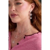 Alex and Ani Holiday Earrings for Women – Crystal Snowflake Linear Earring, Christmas Jewelry (Shiny Silver)