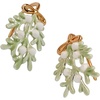 Alex and Ani Holiday Earrings for Women – Nickel-Free, Christmas Jewelry(Mistletoe (Shiny Gold))