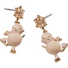 Alex and Ani Holiday Earrings for Women – Nickel-Free, Christmas Jewelry(Winter Wonderland Snowman (Shiny Gold))