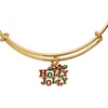 Alex and Ani Holly Bangle Bracelet, Shiny Gold