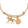 Alex and Ani Horse Rope Textured Charm Bangle(Shiny Gold)