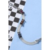 Alex and Ani Hot Wheels™ Bracelets – Moveable Enamel Charms, Checkered Flag Motif, Adjustable Stackable Designs, Ideal Gift for Women(Moveable Racecar Mesh Bracelet)