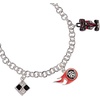 Alex and Ani Hot Wheels™ Bracelets – Moveable Enamel Charms, Checkered Flag Motif, Adjustable Stackable Designs, Ideal Gift for Women(Racecar Toggle Charm Bracelet)