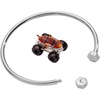 Alex and Ani Hot Wheels Moveable Cuff Bracelets(Tiger Shark Cuff (Shiny Silver))